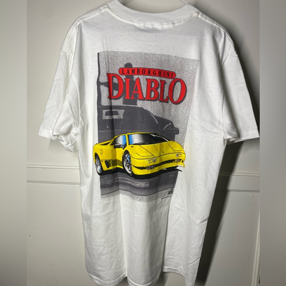 Vintage 1992 Turn one Lamborghini Diablo t-shirt Large